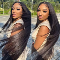 Perruques en cheveux naturels vietnamiens bruts avec dentelle HD suisse, perruque frontale en dentelle de cheveux humains vierges avec cuticules alignées, sans colle, perruque frontale complète 360 HD