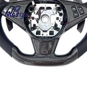 Accessoires intérieurs de voiture, volant en fibre de carbone de qualité supérieure avec écran LED pour <span class=keywords><strong>BMW</strong></span> Série 5 E60 M5 E63 E64 - Product Image 3