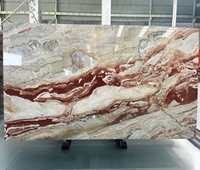 Moderne Monica Red Marble Arbeits platte Rojo Monica Marmor für die Wand dekoration