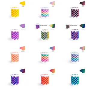 Fidget Spinner en EVA imprimé en 3D, structure spirale tridimensionnelle, anti-stress, éducatif, bicolore, effet tourbillon - Product Image 2