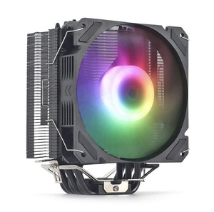 Enfriador de Radiador Universal para FM AM4 AM5, 6 Tubos de Calor de Cobre, Ventiladores de 120 mm, Negro Fresco ARgb, Radiador Refrigerado por CPU RGB - Product Image 3