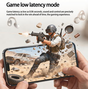 หูฟังบลูทูธ 5.4 หูฟังไร้สายแบบสปอร์ต หูฟังแบบเกี่ยวหู สำหรับเล่นเกม <span class=keywords><strong>MINISO</strong></span> หูฟัง HiFi พร้อมฟังก์ชัน AI - Product Image 2