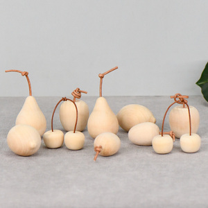 Nuovo prodotto giocattolo in legno personalizzato frutta ciliegia artigianato per il disegno fai da te - Product Image 3
