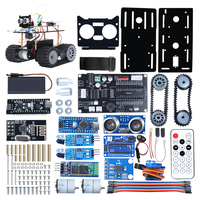 TSCINBUNY ESP32 4WD roda trek cerdas IoT mobil Kit kamera plastik mainan elektronik untuk batang uap pemrograman Sekolah