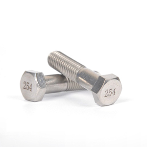 Sujetadores SMO254 de acero inoxidable UNS 31254, tornillos y tuercas de cabeza hexagonal pesada, estructura - Product Image 2