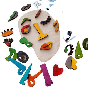 Rompecabezas de madera de <span class=keywords><strong>cara</strong></span> Montessori para niños, juguete educativo para edades tempranas, Arte Abstracto <span class=keywords><strong>Picasso</strong></span>, juego Facial, desarrollo de la inteligencia artística - Product Image 1