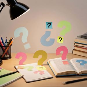 Custom Creative Multicolor Self-Adhesive Marking <b>Stickers</b> Question Mark School Supplies Labels Sticky Notes Back-to-School - Product Image 5