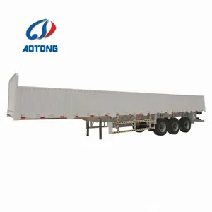 Remorques agricoles Mur Latéral Cargo Semi Remorque semi camion accessoires remorque à bétail