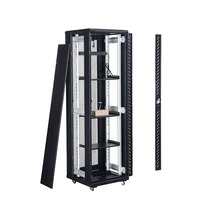 Armoire réseau standard sur roulettes 19 pouces 22U 19'' pour serveur, protection IP20, acier SPCC, en stock