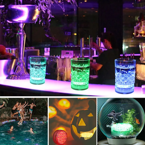 Lampes LED submersibles magnétiques <span class=keywords><strong>pour</strong></span> <span class=keywords><strong>piscine</strong></span>, <span class=keywords><strong>lumière</strong></span> sous-marine RGB avec télécommande RF, fonctionnant sur piles, changement de couleur <span class=keywords><strong>pour</strong></span> spa et <span class=keywords><strong>piscine</strong></span> - Product Image 5