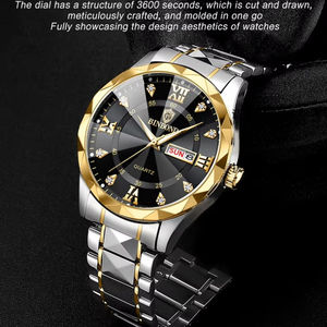 Reloj de Pulsera Binbond 2521 Luminoso de Cuarzo, Resistente al Agua, para Hombre, con Fecha, de Acero Inoxidable, para Negocios, Popular, para Parejas, OEM ODM - Product Image 5