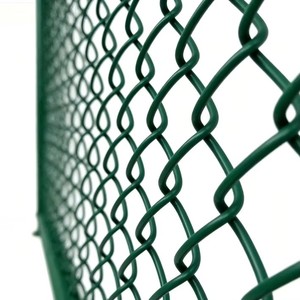Woven Wire Fence with Patterned Coating, <b>Plastic</b>-coated Iron Wire Fence, Coated <b>Plastic</b> Fence, Rhombic Woven Net Fence - Product Image 1