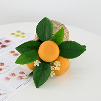 Künstlicher Orangenbaum 8,5cm Mandarinenpflanze im Topf Große Simulations-Bodenpflanze für Innenraumdekoration in Wohnzimmer Büro
