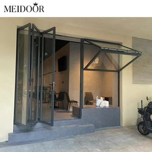 Balcón Último diseño <span class=keywords><strong>Toldo</strong></span> <span class=keywords><strong>de</strong></span> acordeón Aluminio Push Up Ventana plegable Ventanas <span class=keywords><strong>de</strong></span> vidrio plegables verticales - Product Image 5