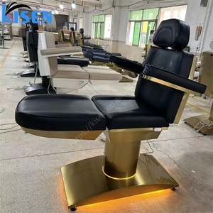 KISEN <b>Electric</b> 3/4 Motors Modern <b>Electric</b> Adjustable Massage Bed Gold Base Head Spa Bed Medical Cosmetic Treatment Beauty Bed - Product Image 5