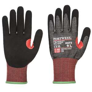 PORTWEST - A672K8RXS CS AHR13 Gant noir coupe nitrile-GANTS EAN 5036108361069 - Product Image 1