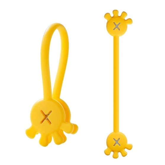 Silicone Cable Organizer Multifunctional Cable Management Magnetic Wire Cord Organizer Cable Clips Management Hold Earphones