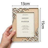 Invitation de mariage découpée au laser avec style Art déco moderne, artisanat décoratif fait main pour invitation de cérémonie de mariage