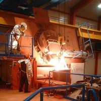 Horno industrial eléctrico de 1 tonelada para fundir chatarra de cobre, fundición de acero y hierro fundido, fusión por inducción al mejor precio