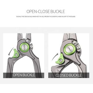 Logo personalizzato multifunzione in alluminio esca forbici da pesca strumento sistema autobloccante esterno guaina pinze da pesca - Product Image 3