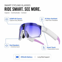 Occhiali Smart da Sci AI 2026 con Fotocamera HD Anti-vibrazione da 800W, Cattura Azione, Audio Surround 3D, Chiamate AI, Occhiali Sportivi da Uomo