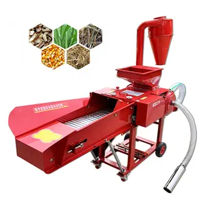 Maquinaria agrícola corte de césped alimentación maíz ensilaje fabricación picadora trituradora Procesamiento de alimentación máquina cortadora de paja
