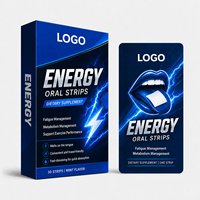 Bandes énergétiques à forte dose de caféine à marque privée, à action rapide, pour la concentration, film oral mince, OEM ODM, fournisseur direct d'usine, fabricant