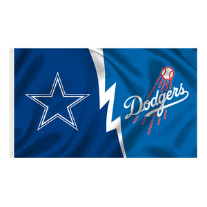 Лидер продаж, Настраиваемые наружные флажки для бейсбола, флажки, командные баннеры из прочного полиэстера, материал MLBS - Product Image 6