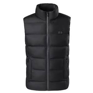 Men's Casual V-Neck Winter <strong>Gilet</strong> 9 Heating Zones USB <strong>Rechargeable</strong> Battery <strong>Heated</strong> Vest Zipper Windproof Breathable Waterproof - Product Image 5