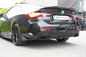 Ailerons arrière en fibre de carbone véritable style AD pour BMW Série 4 G22 G23 M440i 430i 2021-2024, <span class=keywords><strong>becquet</strong></span> de coffre, 2 pièces - Product Image 3