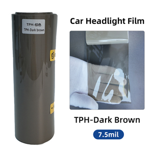 Película de Tinte para Faros de Coche a Precio Económico, 7.5mil, Estilo Personalizado, TPH Marrón, Envoltura Protectora para Luces Traseras de Automóviles - Product Image 3