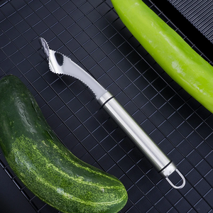 Couteau à éplucher les poivrons Zenidoo H-540, acier inoxydable 430, outil pour éplucher les poivrons, les concombres, les melons amers, les piments - Product Image 3