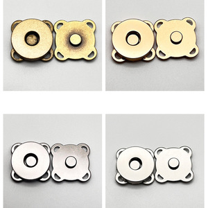 Boutons pression magnétiques prune pour fournitures de couture 15mm sac à main fermoirs bouton pour couture sacs artisanaux vêtements en cuir <span class=keywords><strong>noir</strong></span> boutons-pression - Product Image 4