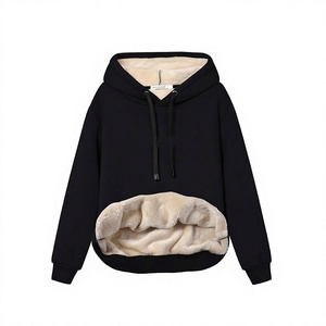 Sudadera con Capucha para Mujer, Diseño Personalizado OEM, Color Sólido, Forro Polar, Informal, Manga Larga, Transpirable, de Algodón y Fibra de Bambú - Product Image 6