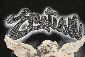 เสื้อยืดผู้ชายคุณภาพสูง ผ้าฝ้าย 100% เสื้อยืดสตรีทแวร์ พิมพ์ลายกราฟิก ทรงโอเวอร์ไซส์ ลาย Mixed Emotion สำหรับผู้ชาย - Product Image 5