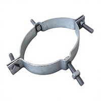Pince de fixation pour poteau électrique en acier avec boulons hexagonaux pour la distribution électrique aérienne et le fixation de câbles aériens – Vente en gros