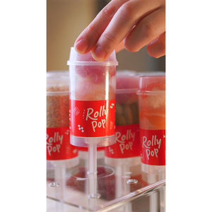 Nuevo y Moderno Envase Ecológico de PET y PP para Llevar, Tubo Cilíndrico para Sushi, Postres y Tiramisú con Tapa - Product Image 2