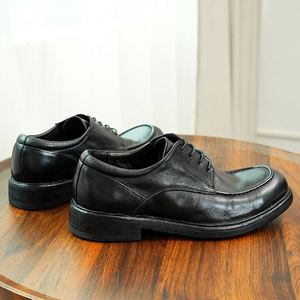 Nouvelles Chaussures Oxford en Cuir pour Hommes Brookes, Fabriquées à la Main en Cuir de Vachette Pleine Fleur, Idéales pour Tenues Formelles et Professionnelles - Product Image 3