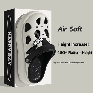Chaussures d'été pour hommes, antidérapantes, respirantes, à bout fermé, style Croc, couleur contrastée, semelle souple, pour couple, intérieur/extérieur - Product Image 5