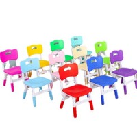 Ensemble table et chaise d'étude réglables en hauteur pour enfants, bureau d'activités en plastique avec chaise pour la maternelle, la crèche et l'école à domicile