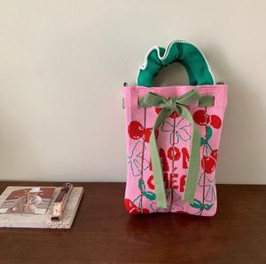 Cute Cat Knitted Portable Mobile Phone Bag Wool Knitted Bag Mini Girl <strong>Cross</strong> Body Bag - Product Image 3