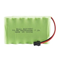 Batteries rechargeables Ni-MH pour voiture télécommandée haute vitesse, prise SM, 7,2 V, 2800 mAh, pack de batteries AA, faible autodécharge, sans mémoire