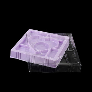 กล่องบรรจุภัณฑ์พลาสติกสำหรับเครื่องสำอาง ขนาด 120x100x10 มม. พร้อมแผ่นบลิสเตอร์สำหรับชุดของขวัญ ปรับแต่งได้ - Product Image 1