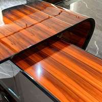 Chaises de bureau de luxe léger Louvre Bentley, table de patron haut de gamme italienne, bureau d'ordinateur d'angle pour président