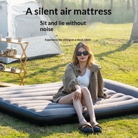 Matelas gonflable d'extérieur imperméable et chaud, simple et portable, lit d'appoint pliable pour camping, individuel ou double, pour la pause déjeuner