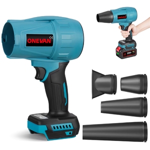 <span class=keywords><strong>Souffleur</strong></span> ONEVAN 3500W 3815 anti-poussière, pour feuilles et neige, 3 vitesses, industriel, sans fil, compatible avec la batterie <span class=keywords><strong>Makita</strong></span> <span class=keywords><strong>18V</strong></span> - Product Image 1
