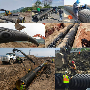 Tubería de Drenaje de HDPE Corrugado de Doble Pared, Negra, de 6 Metros, Resistente a la Corrosión, Ligera, Venta al Por Mayor de Inventario de Fábrica, 50 Unidades - Product Image 5