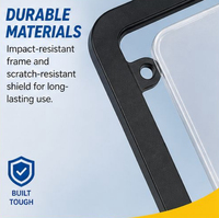 Support de plaque d'immatriculation décoratif en plastique standard américain avec couvercle, cache-plaque de voiture, cadre de plaque d'immatriculation, vente en gros