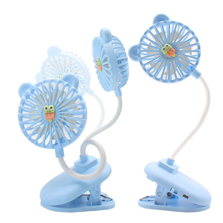 Самый продаваемый Электрический красочный мультяшный гибкий мини вентилятор USB Настольный вентилятор со встроенным аккумулятором