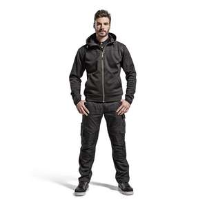 BLAKLADER-Sweat à capuche 336325269933S avec fermeture éclair complète Noir/Jaune-EAN 7330509550212 WORK HOODIES - Product Image 3